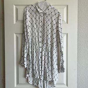 Long sleeve button down shirt or dress